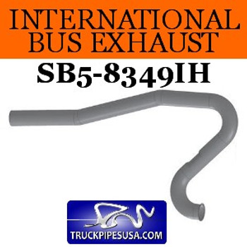 1616314C1 International Bus Pipe 4 Bend 3.5" OD Flared Flat ALZ 1616314C1 International Bus Pipe 4 Bend 3.5" OD Flared Flat ALZ