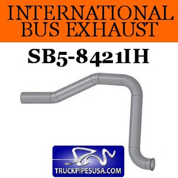 SB5-8421IH International Bus Pipe 4 Bend 3.5" OD Flared End ALZ SB5-8421IH International Bus Pipe 4 Bend 3.5" OD Flared End ALZ