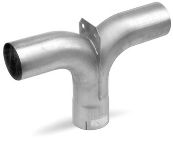 4" Y-Pipe Aluminized With Plate 4" Y-Pipe Aluminized With Plate