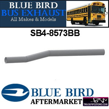 SB4-8573BB 3" 2 Bend Bluebird Bus Exhaust OD-OD SS SB4-8573BB 3" 2 Bend Bluebird Bus Exhaust OD-OD SS