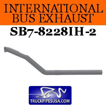 SB7-8228IH-2 International Bus Pipe 3 Bend 3.5" OD Flare Flat ALZ SB7-8228IH-2 International Bus Pipe 3 Bend 3.5" OD Flare Flat ALZ