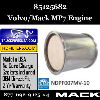 85125682 Volvo Mack DPF for MP7 Engine 85125682 Volvo Mack DPF for MP7 Engine