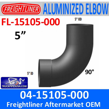 04-15105-000 Freightliner 90 Deg Exhaust Elbow FL-15105-000 04-15105-000 Freightliner 90 Deg Exhaust Elbow FL-15105-000