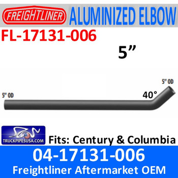 04-17131-006 Freightliner Century 74.80" Medium Connection Pipe 04-17131-006 Freightliner Century 74.80" Medium Connection Pipe