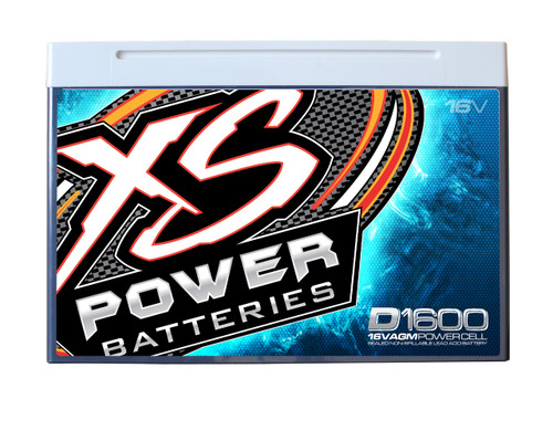 XS Power D1600 D-Series 16-Volt AGM Battery - Front XS Power D1600 D-Series 16-Volt AGM Battery - Front