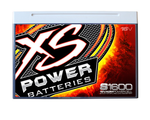 XS Power S1600 S-Series 16-Volt AGM Battery - Front XS Power S1600 S-Series 16-Volt AGM Battery - Front