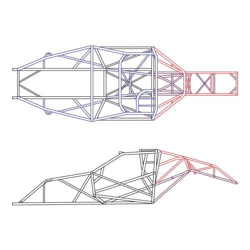 4130 Unwelded Pro Mod Double-Rail Chassis Kit 4130 Unwelded Pro Mod Double-Rail Chassis Kit