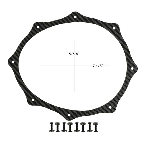 7-1/8" x 5-7/8" Carbon Fiber Body Exhaust Ring 7-1/8" x 5-7/8" Carbon Fiber Body Exhaust Ring
