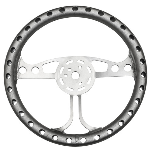 RJ Max Light Dished Steering Wheel 13" Raw 3-Bolt RJ Max Light Dished Steering Wheel 13" Raw 3-Bolt