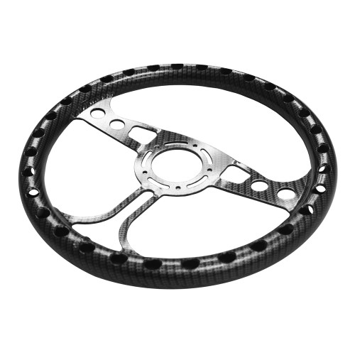 13" RJ Max Lightweight Dished Steering Wheel, 5-Bolt, Carbon Finish 13" RJ Max Lightweight Dished Steering Wheel, 5-Bolt, Carbon Finish