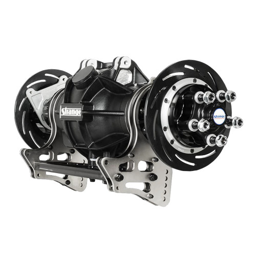 Strange Engineering H1182 Pro Mod Aluminum Housing with Steel Brakes. Note: 4-Link brackets sold separately. Strange Engineering H1182 Pro Mod Aluminum Housing with Steel Brakes. Note: 4-Link brackets sold separately.