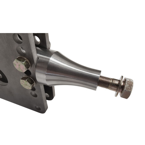 3/4" Wide Billet Adjustable Threaded Shock Mount installed on Pro Series 4-Link Housing Brackets for Billet Adjustable Shock Mounts - Brackets not included. 3/4" Wide Billet Adjustable Threaded Shock Mount installed on Pro Series 4-Link Housing Brackets for Billet Adjustable Shock Mounts - Brackets not included.