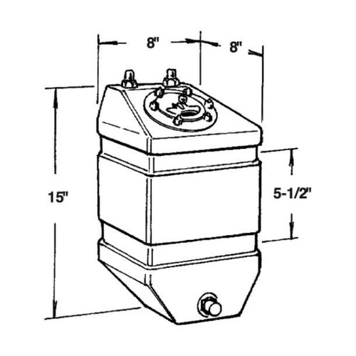 JAZ Products 3 Gallon Pro Stock Fuel Cell JAZ Products 3 Gallon Pro Stock Fuel Cell