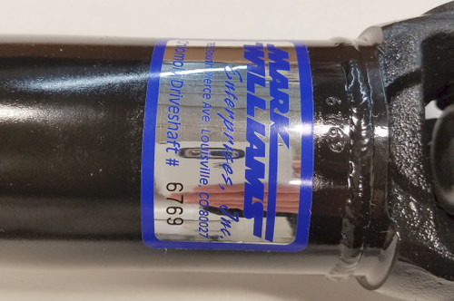 New Mark Williams 3” 4130 steel driveshaft New Mark Williams 3” 4130 steel driveshaft