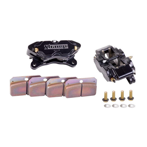 Strange Engineering B1855 Four Piston Directional Caliper Kit with Hard Metallic Pads & Mounting Hardware Strange Engineering B1855 Four Piston Directional Caliper Kit with Hard Metallic Pads & Mounting Hardware