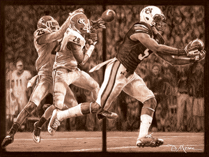 Auburn Football Pencil Drawing Prints