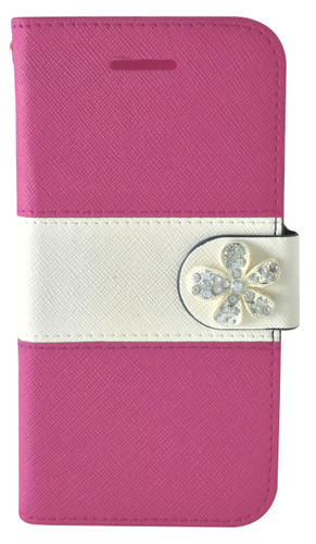 Samsung Galaxy S6 MM Flower Wallet Pink
