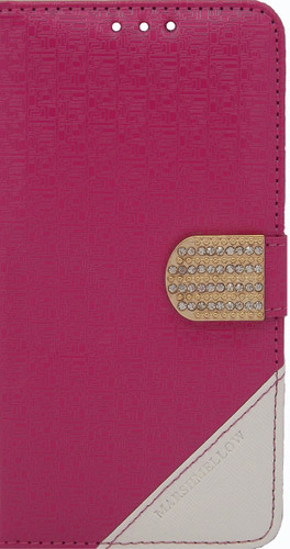 Alcatel Idol 3 5.5 Design Wallet With Bling Pink