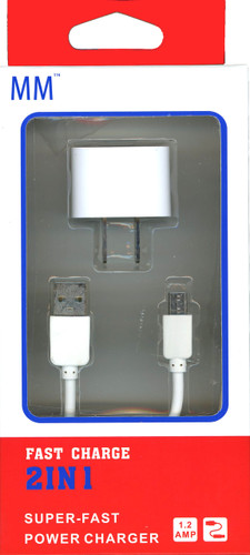 MM 2 in 1 Micro USB Charger