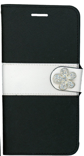 Iphone 6 Plus/6S PLUS MM Flower Wallet Black