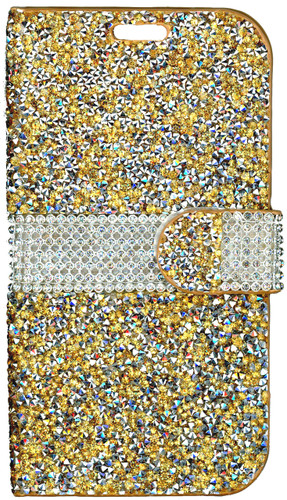 LG K10 MM Jewel Wallet Gold