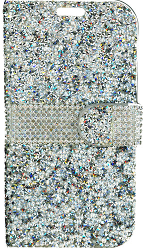 LG K10 MM Jewel Wallet Silver