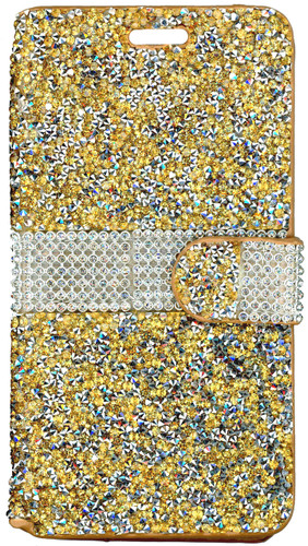 LG Stylo2 PLUS MM Jewel Wallet Gold