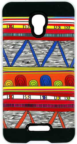 Alcatel Fierce 4 MM Slim Dura Metal Abstract Chevron