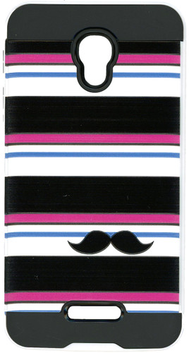 Alcatel Fierce 4 MM Slim Dura Metal Horizontal Moustache