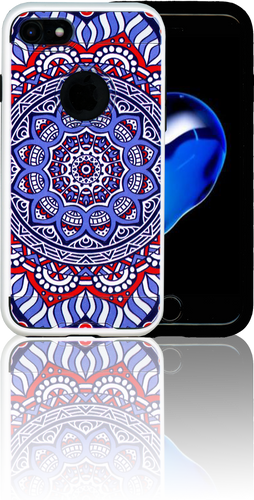 Iphone 7 MM Slim Dura Metal Tribal Blue