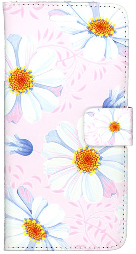 LG Stylo2 PLUS MM 3D Design Wallet Pink Flowers