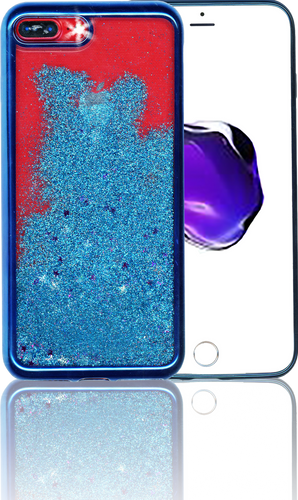 Iphone 7 PLUS MM Electroplated Glitter Case With Stars Blue