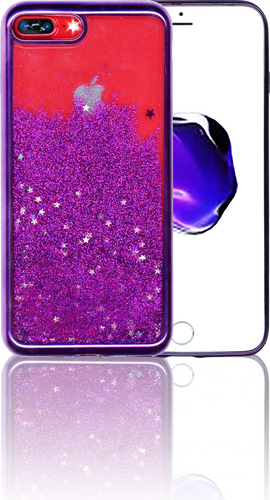 Iphone 7 PLUS/8 PLUS MM Electroplated Glitter Case With Stars Purple