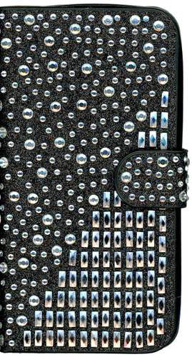 ZTE Avid Trio MM Jewel Diagonal Wallet Black