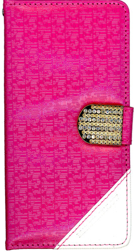 HTC Desire 530 Design Wallet With Bling Pink