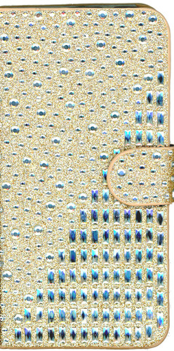LG Aristo MM Jewel Diagonal Wallet Gold