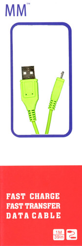 Micro Round USB Cable Green (Retail Packaged)