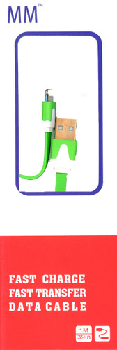 Micro Flat USB Cable Green (Retail Packaged)