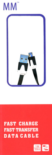 Micro Flat USB Cable Black (Retail Packaged)