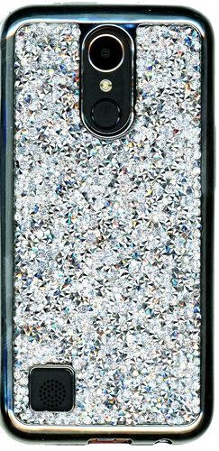 LG K20 PLUS MM Candy Bling Case Silver