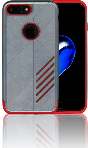 iphone 7 PLUS Digital Pattern Case Grey&Red