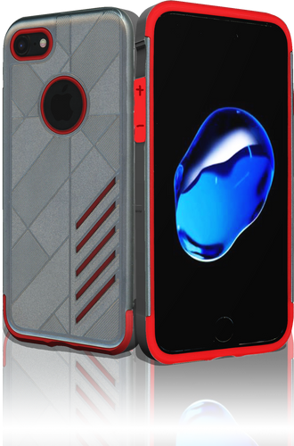 iphone 7 Digital Pattern Grey&Red