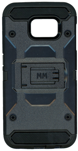 Samsung Galaxy S6 MM Silo Rugged Case Black(Tempered Glass Included)