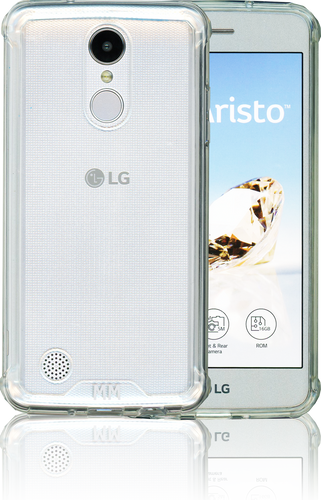 LG Aristo MM Opal Crystal Armor Clear(Tempered Glass Included)