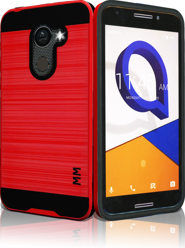 Alcatel A30 Fierce MM Slim Dura Metal Finish Red