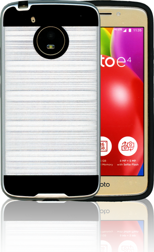 Motorola E4 MM Slim Dura Metal Finish Silver