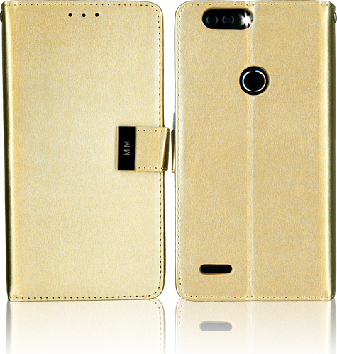 ZTE Blade MM Premium Folio Wallet Gold
