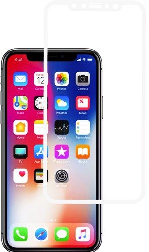 Iphone X/10/XS 5D Tempered Glass White