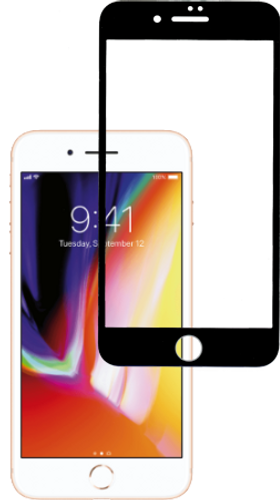 Iphone 7 PLUS /8 PLUS 5D Tempered Glass Black