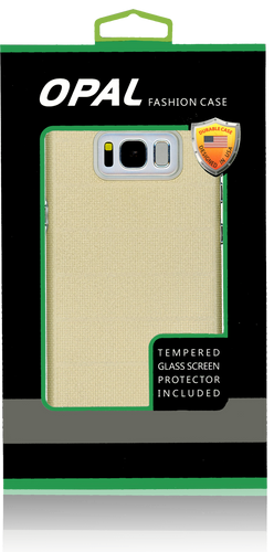Samsung Galaxy S8 PLUS MM Opal Slim Case Gold(Curved Tempered Glass Included)